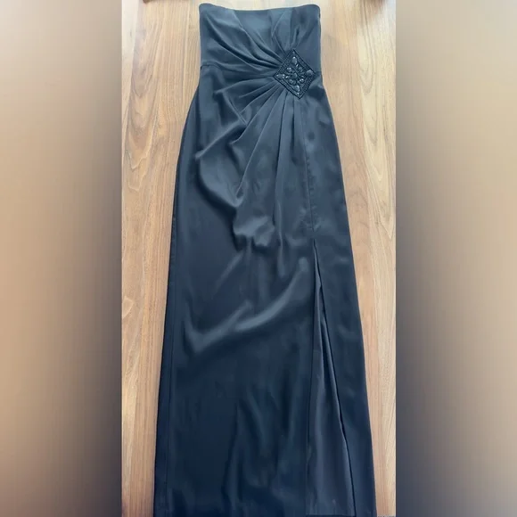 white house black market formal dress WHBM WHITE HOUSE BLACK MARKET Draped Soft Jersey Midi Dress with Grommet Detail